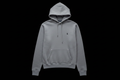 Grey hoodie on black background